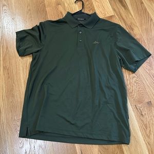 Greg Norman polo. Dark green